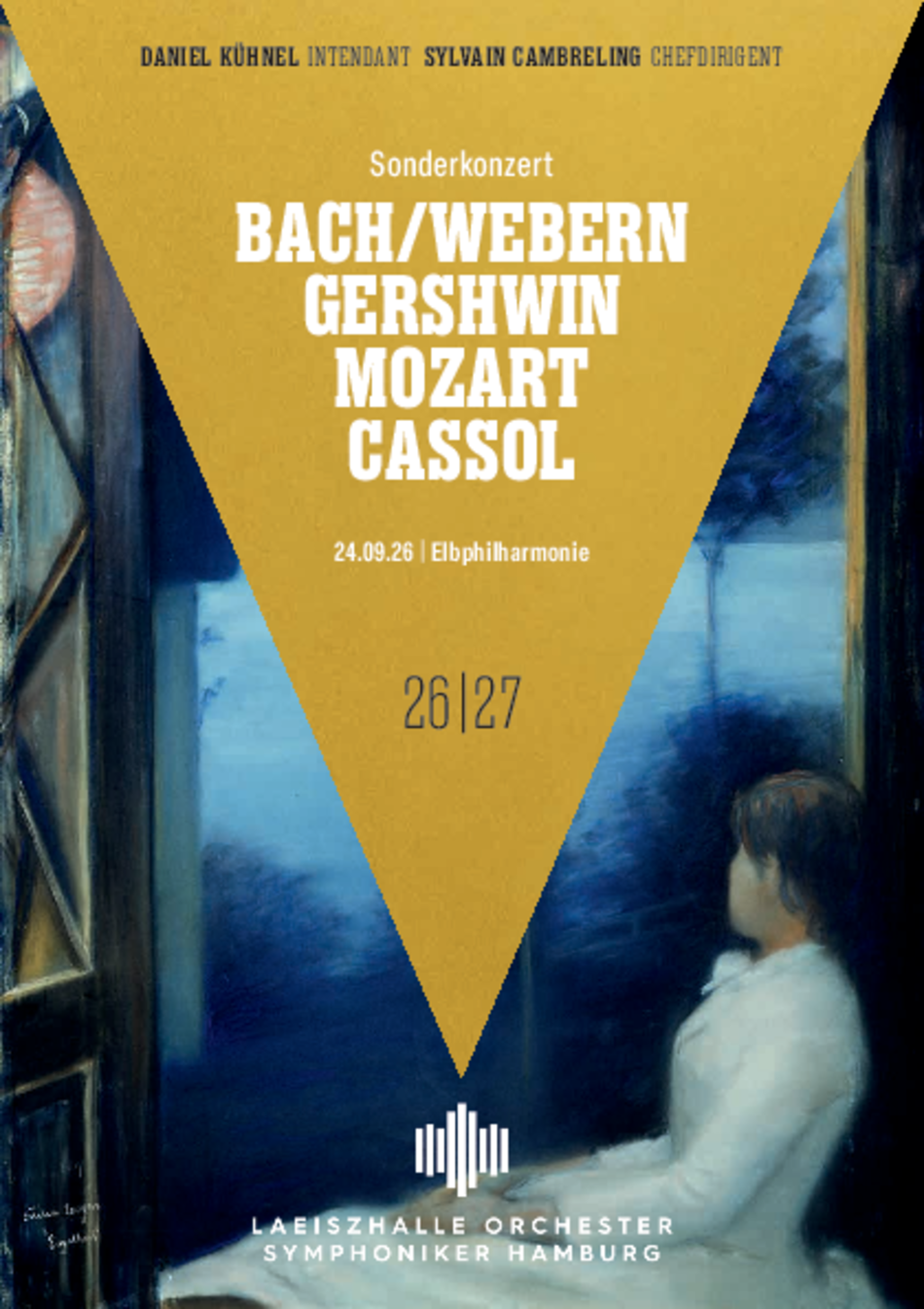 Programmheft Sonderkonzert in der Elbphilharmonie Sylvain Cambreling | Boris Giltburg u. a.